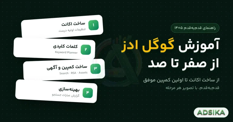 آموزش گوگل ادز از صفر تا صد؛ از ساخت اکانت تا اولین کمپین موفق - ادزیکا